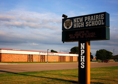 New Prairie High School Sign